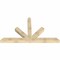 Ekena Millwork Saratoga Rough Sawn Timber Gable Bracket, Douglas Fir, 96"W x 56"H x 6"D x 6"F, 14/12 Pitch GBW096X56X0606SAR00RDF - alternate 2